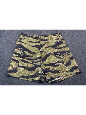 NEW Tru-Spec Tiger Stripe Camouflage Cargo Shorts Mens XL (42) Adjustable 10480